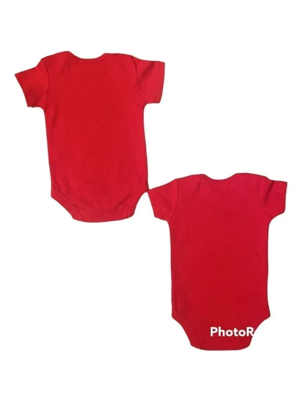 Infant Baby Shirts - Two cute red 0-3 Months One Piece Bodysuits Outfits. NWT